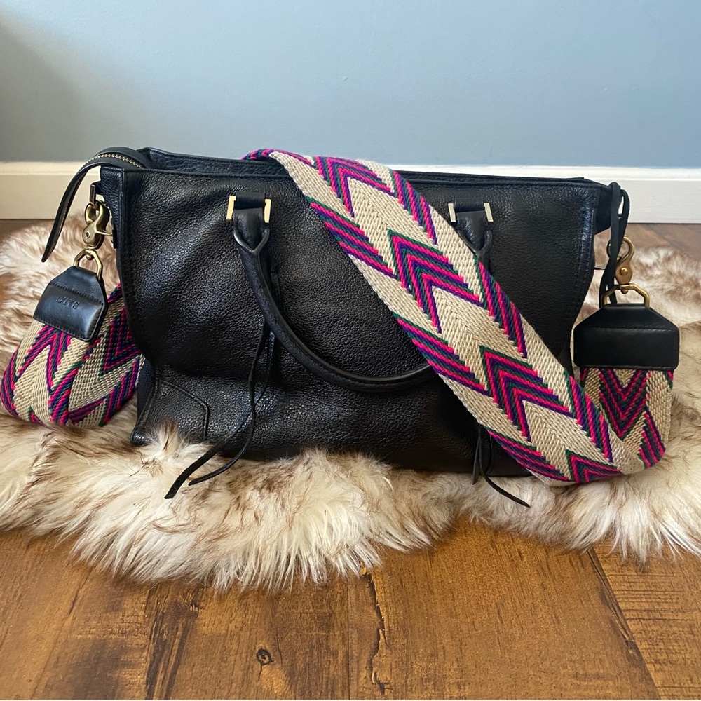 REBECCA MINKOFF LEATHER SATCHEL
